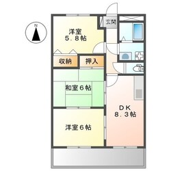 飾磨駅 徒歩20分 1階の物件間取画像